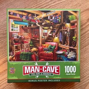 Man Cave | Fish, Hunt & Hibernate Jigsaw Puzzle 🧩 🎣 1000 pieces